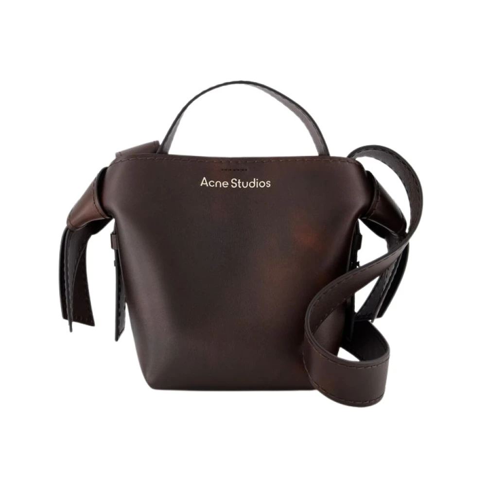 Acne Studios Quiltad Läder Crossbody-väska - Brun Brown, Dam