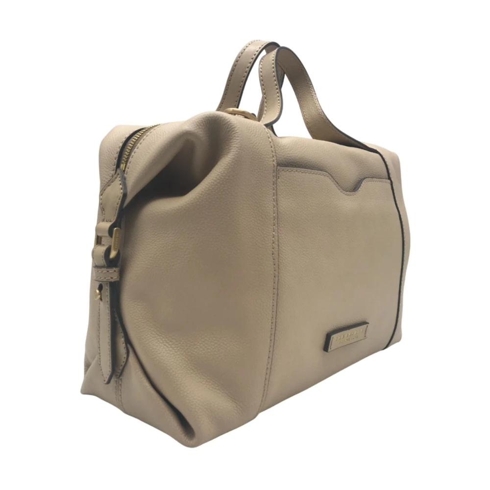 The Bridge Elegante Schoudertas met Ritssluiting Beige Dames