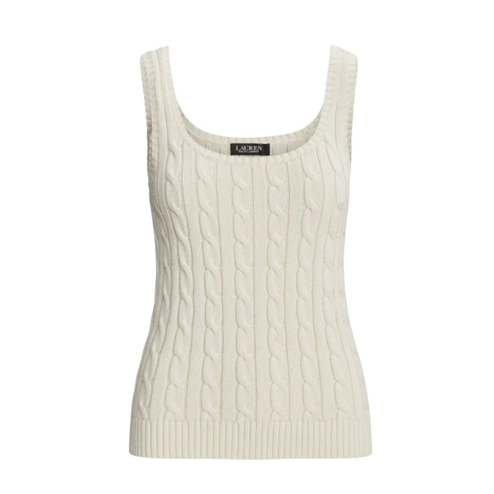 Ralph Lauren Donna Beige Top, S, New,