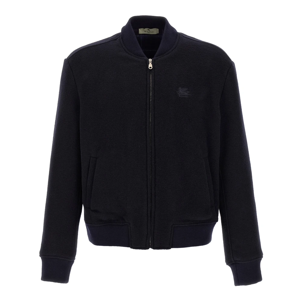 Etro Men's Blue Bomber Jackets, Xl, Jackets