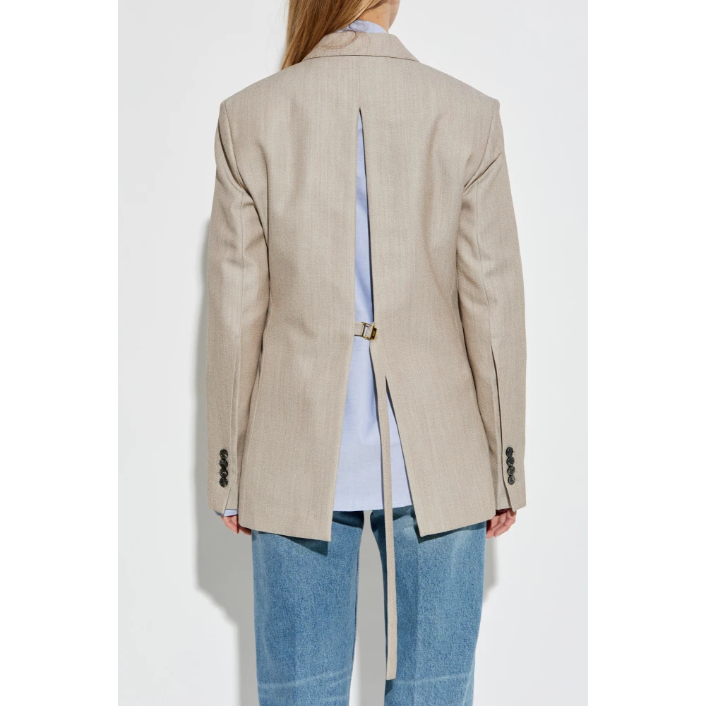 Ami Paris Double-breasted blazer Gray Dames