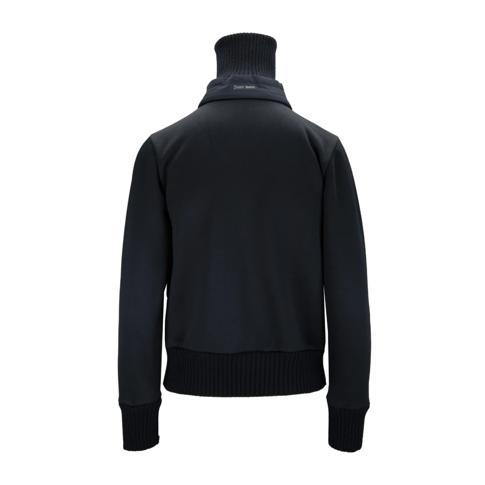 Herno Damesjas met rits drukknoop Black Dames