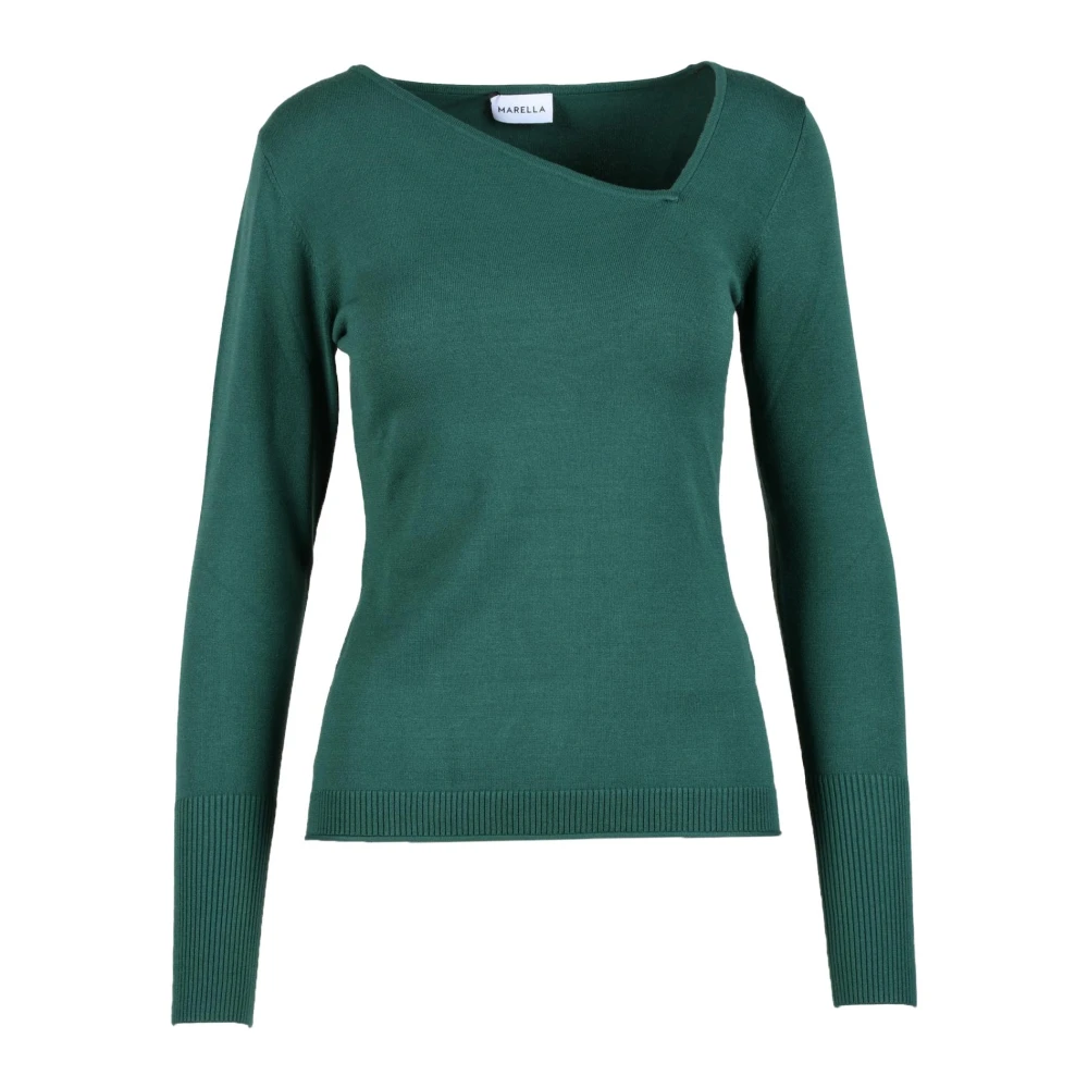 Marella Elegante Gebreide Top Green Dames