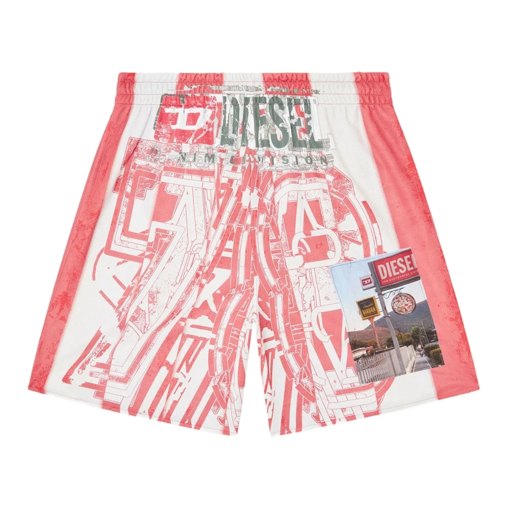 Diesel Uomo Multicolor Pantaloncini, E, M, New,