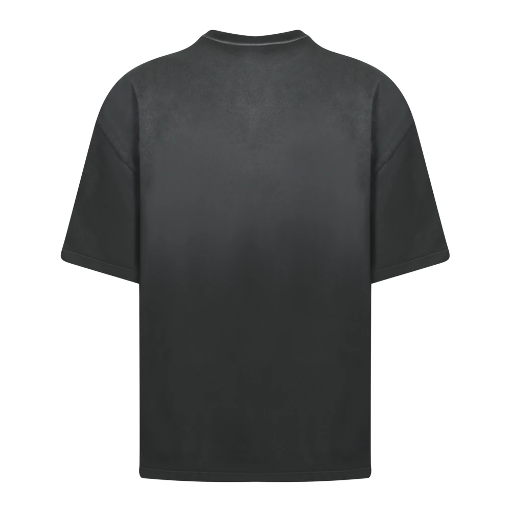 Amiri Zwarte T-shirt met geprägtes logo Black Heren