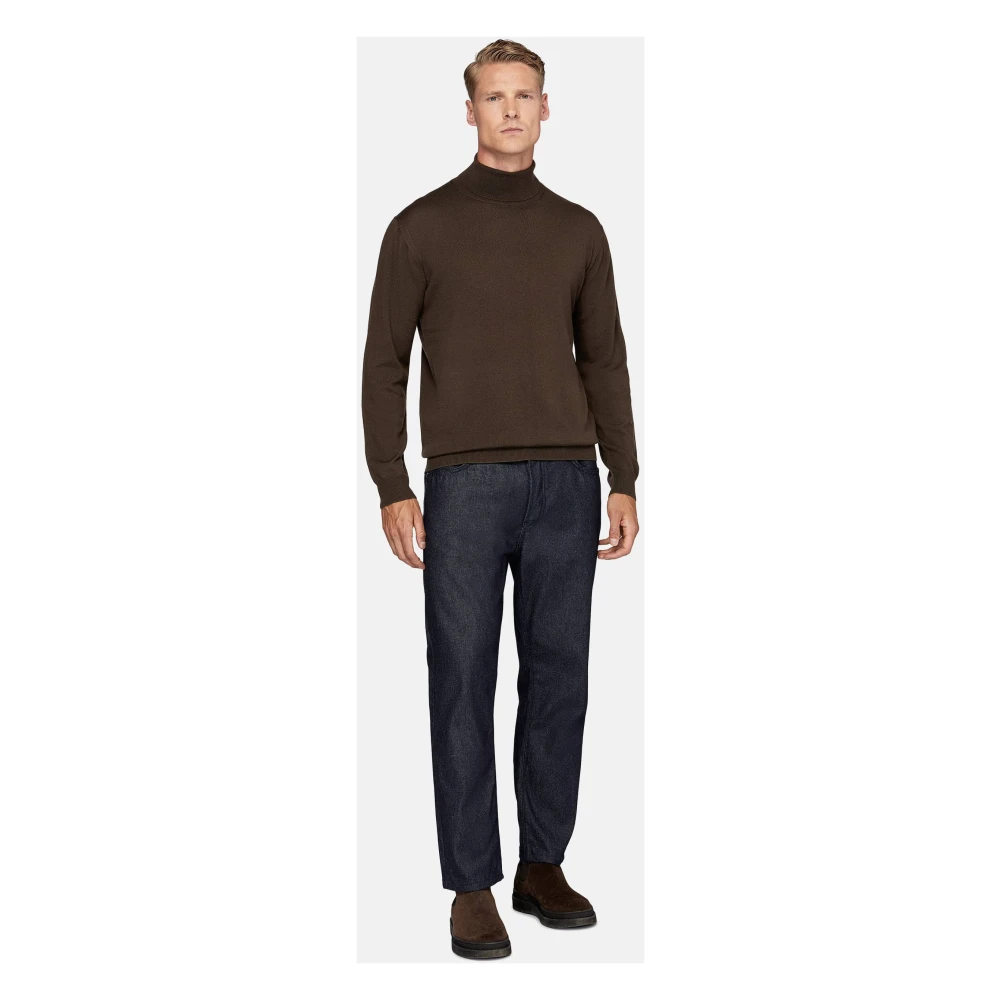 Boggi Milano Katoenen Denim Jeans Blue Heren