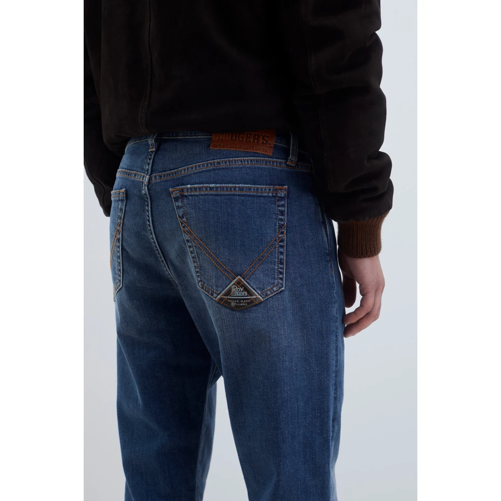 Roy Roger's Donkere Wassing Slim Fit Denim Jeans Blue Heren