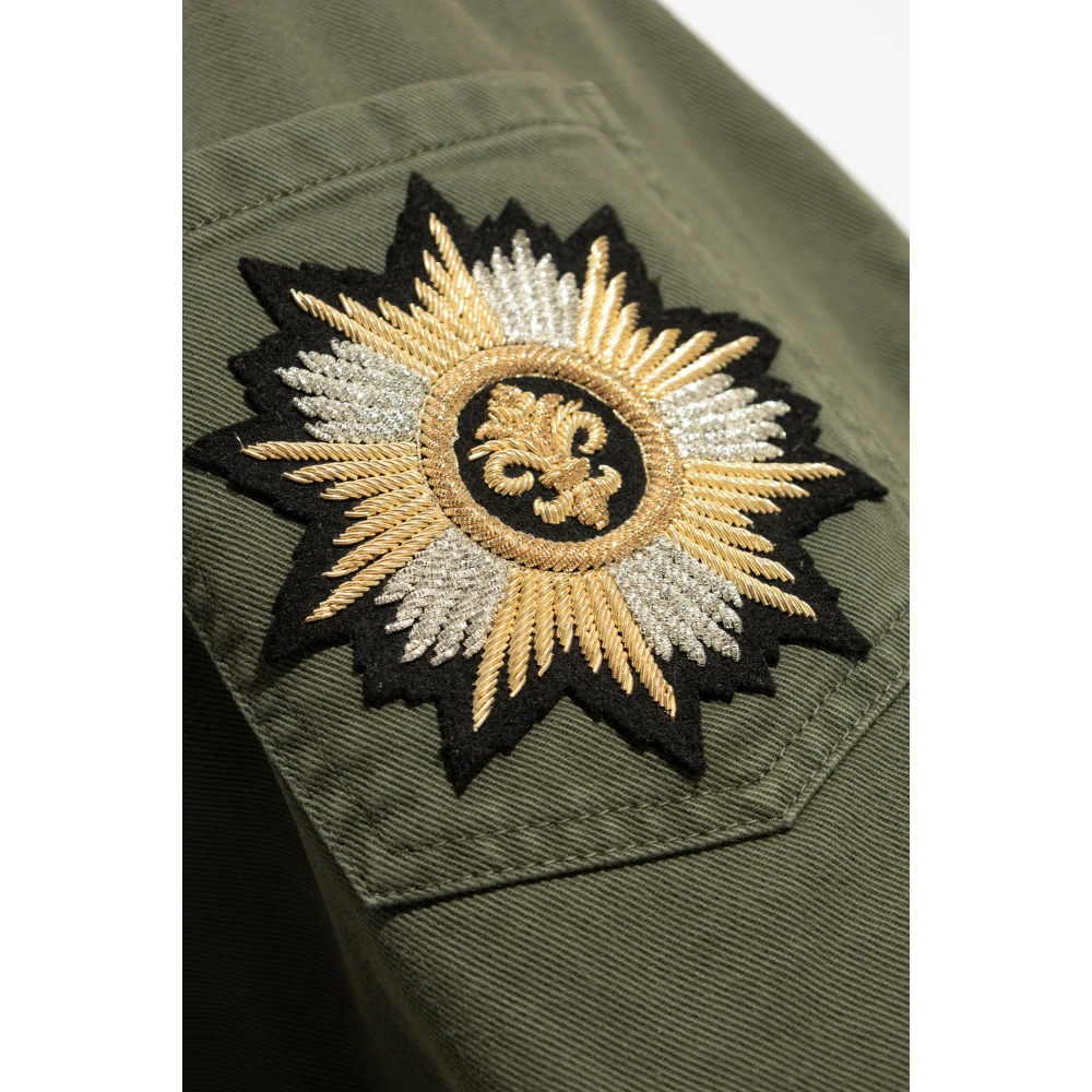 Balmain Broek met applicatie Green Heren