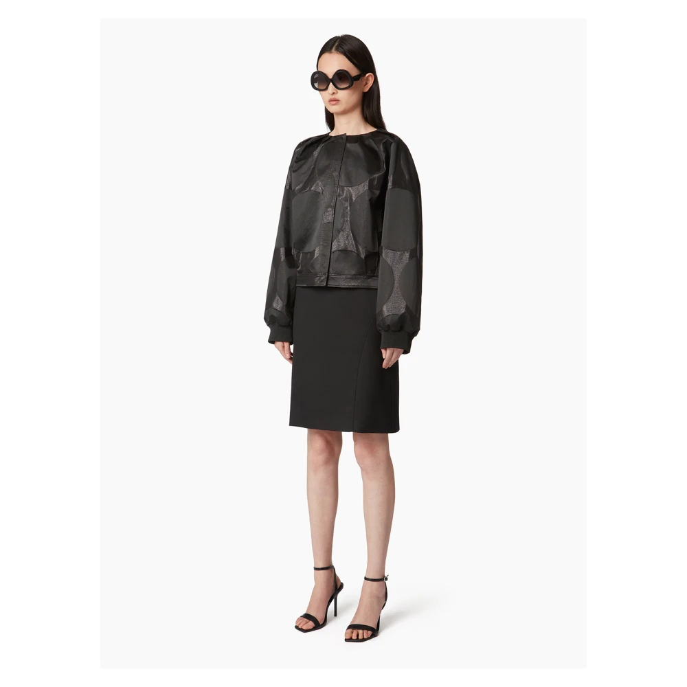 Nina Ricci Lurex Bomber MET Polka Black Dames