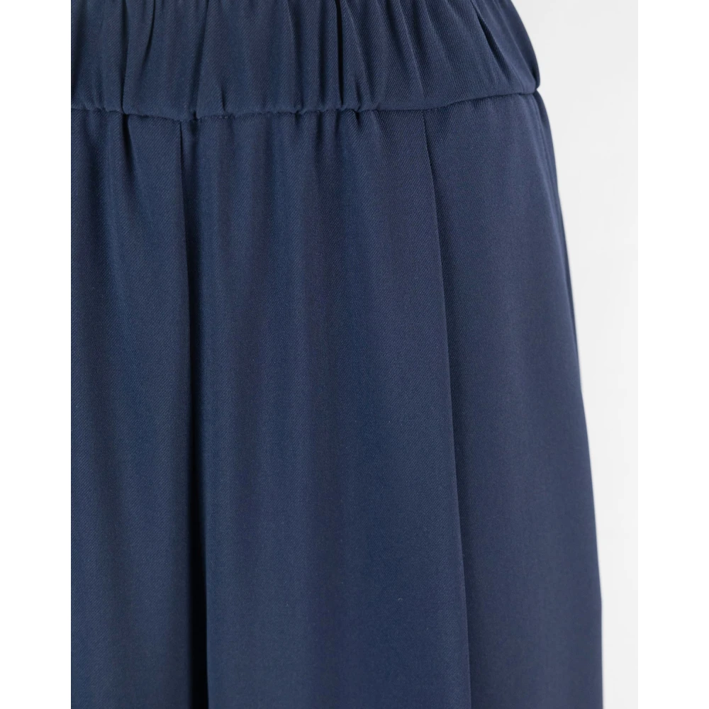 PATRIZIA PEPE Blauwe Straight Cut Broek Blue Dames