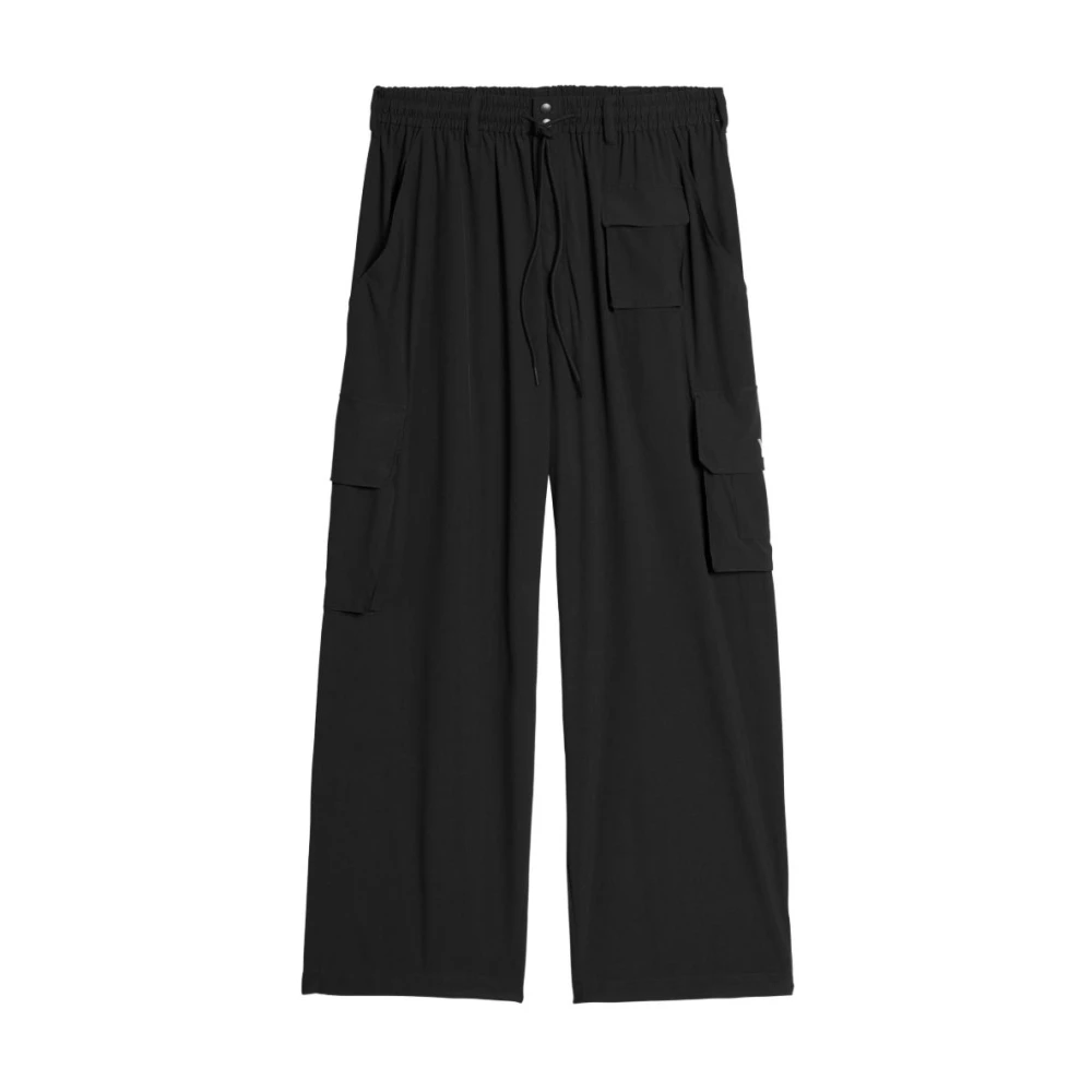 Y-3 Women's Black Straight Trousers, Xs, Ut Straight Trousers