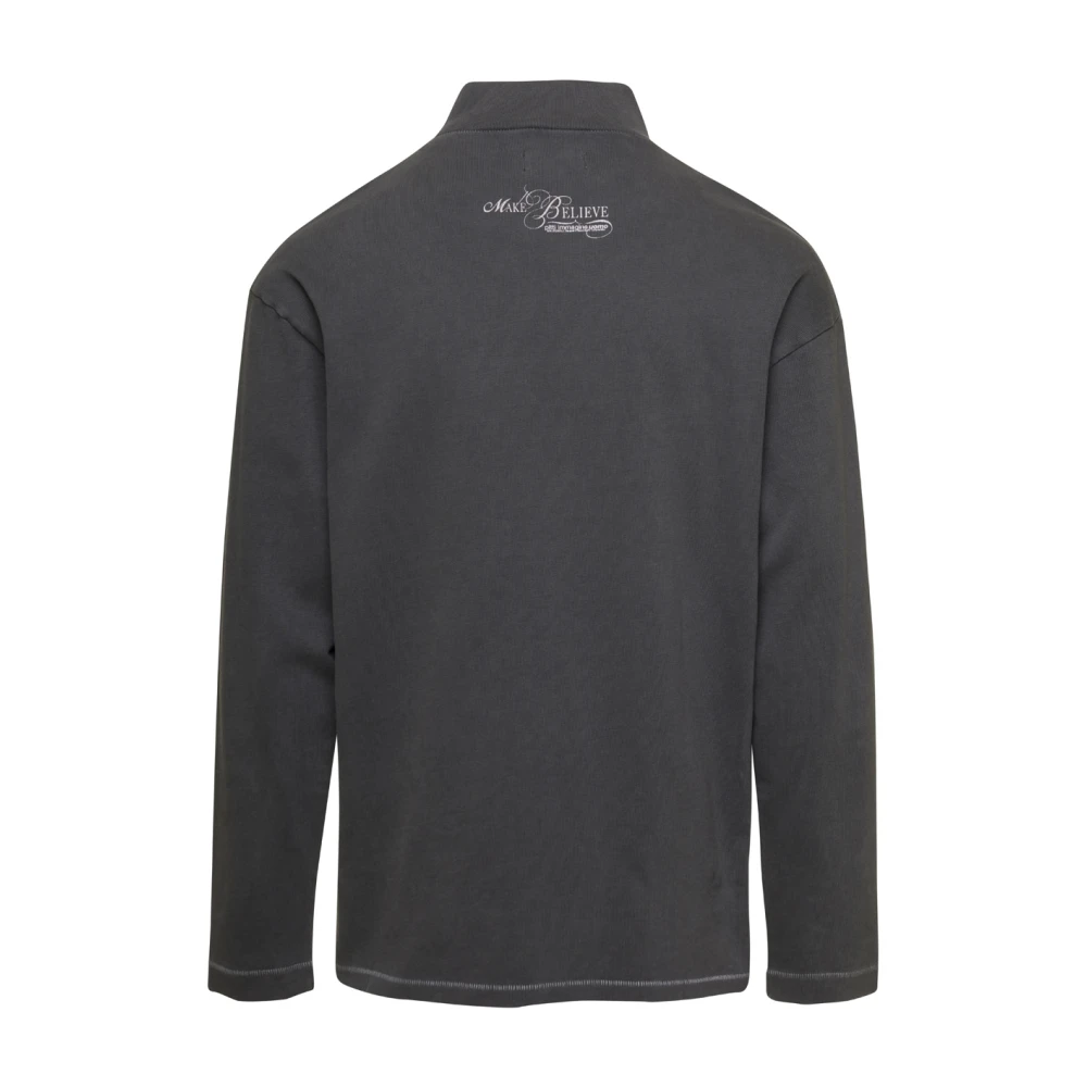 ERL Zwarte Longsleeve Gebreide Trui Black Heren