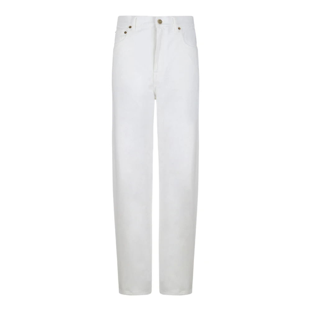 Golden Goose Kim Dyed Bull Denim Jeans White Dames