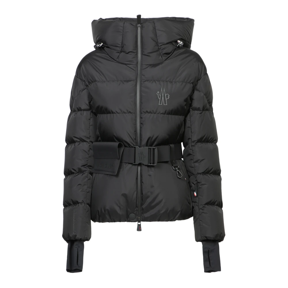 Moncler Verstelbare donsjas met technische details Black Dames