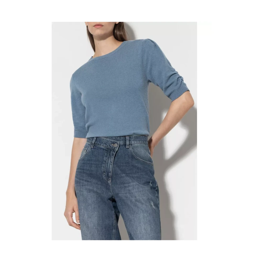 LUISA CERANO Kasjmier Trui Blue Dames