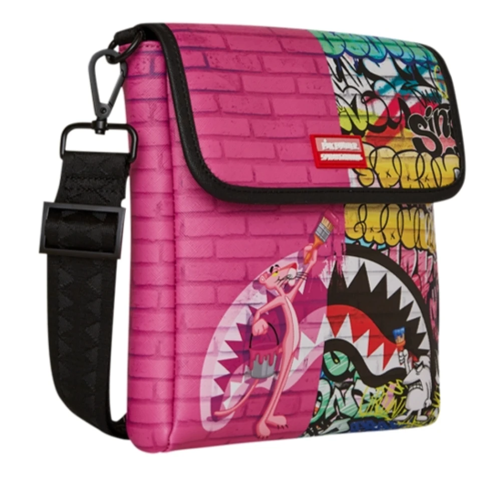 Sprayground Women's Multicolor Pink Panther Messenger Bag Limited Edition - Cross Body Bags - One Size - Bags