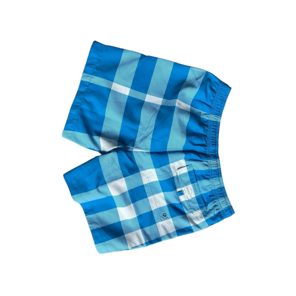 Burberry Blauw Multicolor Zwemkleding Nieuw Met Label Multicolor Heren