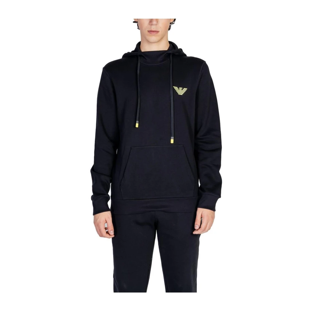 Emporio Armani Zwarte Katoenmix Sweater Black Heren