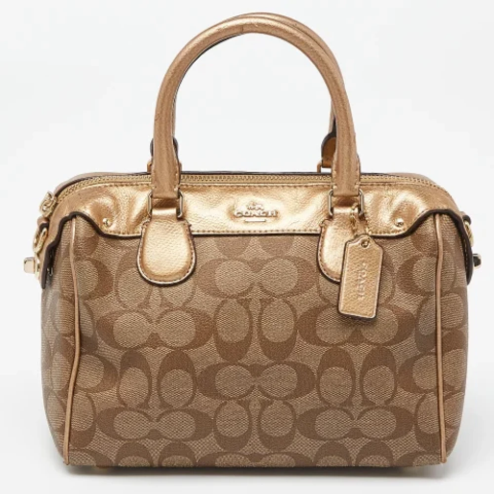 Coach Pre-owned Leather handbags Brown Dames