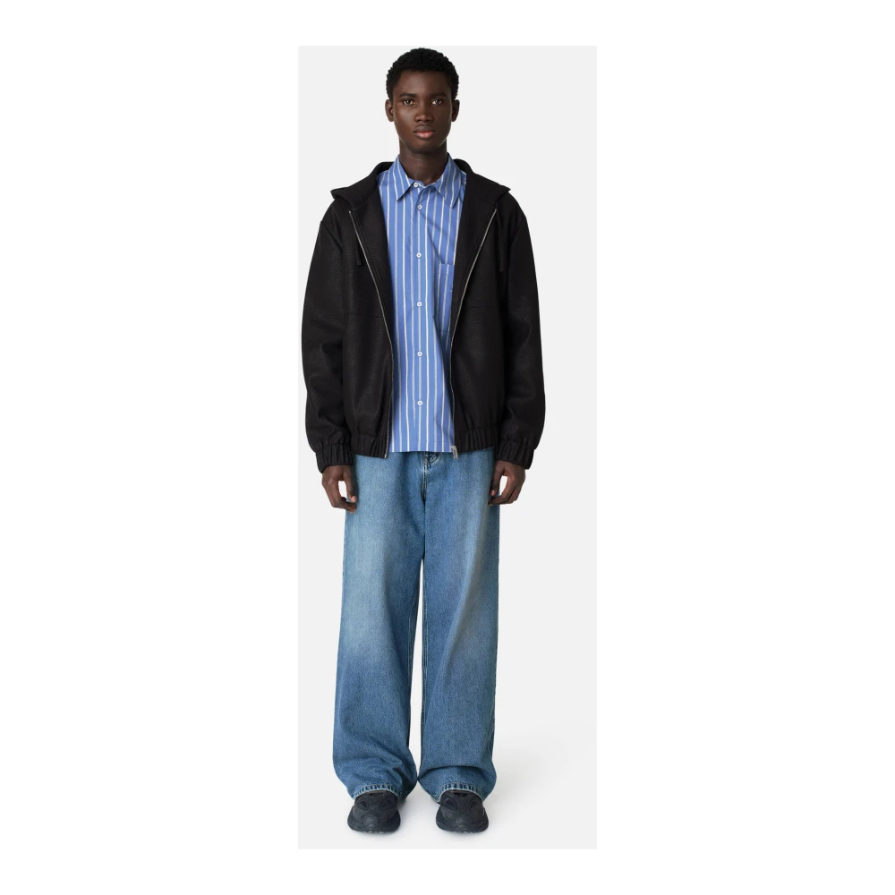 Axel Arigato Pebbled Hooded Jacket Black Heren
