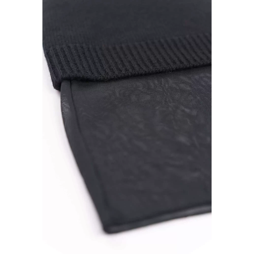 Bugatti Stijlvolle Mesh Jurk met Tule Overlay Black Dames