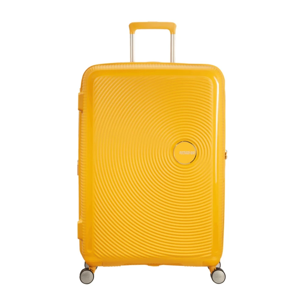 American Tourister Unisex Yellow Soundbox Trolley Luggage - Cabin Bags - One Size - Suitcases