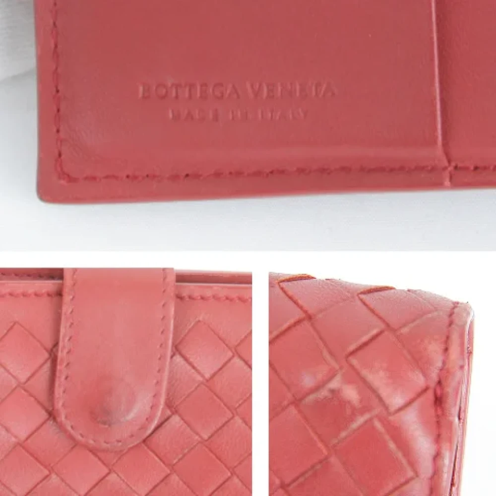 Bottega Veneta Vintage Pre-owned Leather wallets Red Dames
