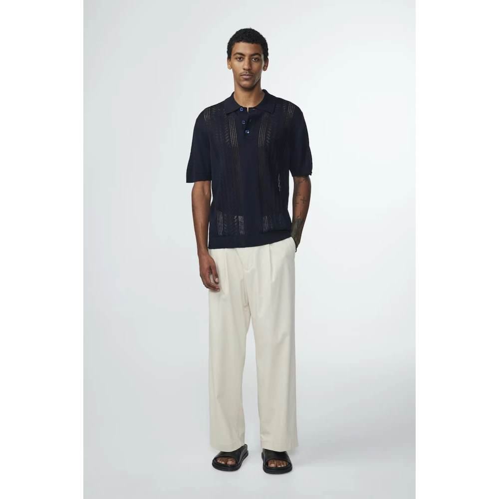 Nn07 Polo Shirts Blue Heren