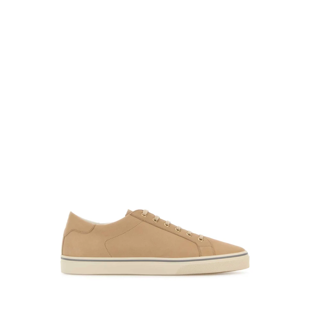 Brunello Cucinelli Low-top leren sneakers Heren Schoenen Bruin