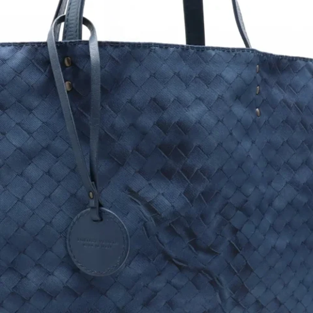 Bottega Veneta Vintage Pre-owned Fabric shoulder-bags Blue Dames