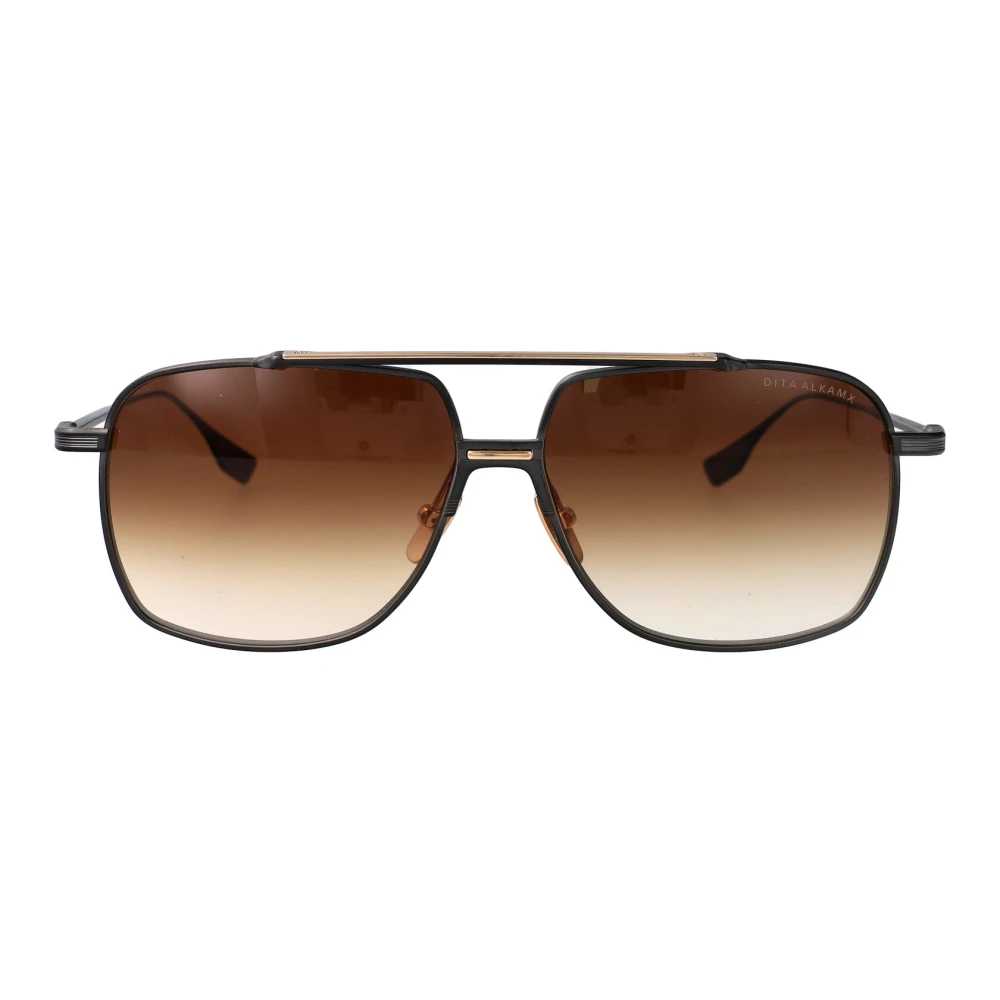 Dita Unisex Nero/Marrone Alkamx Occhiali Da Sole Pilot - Immagine 4