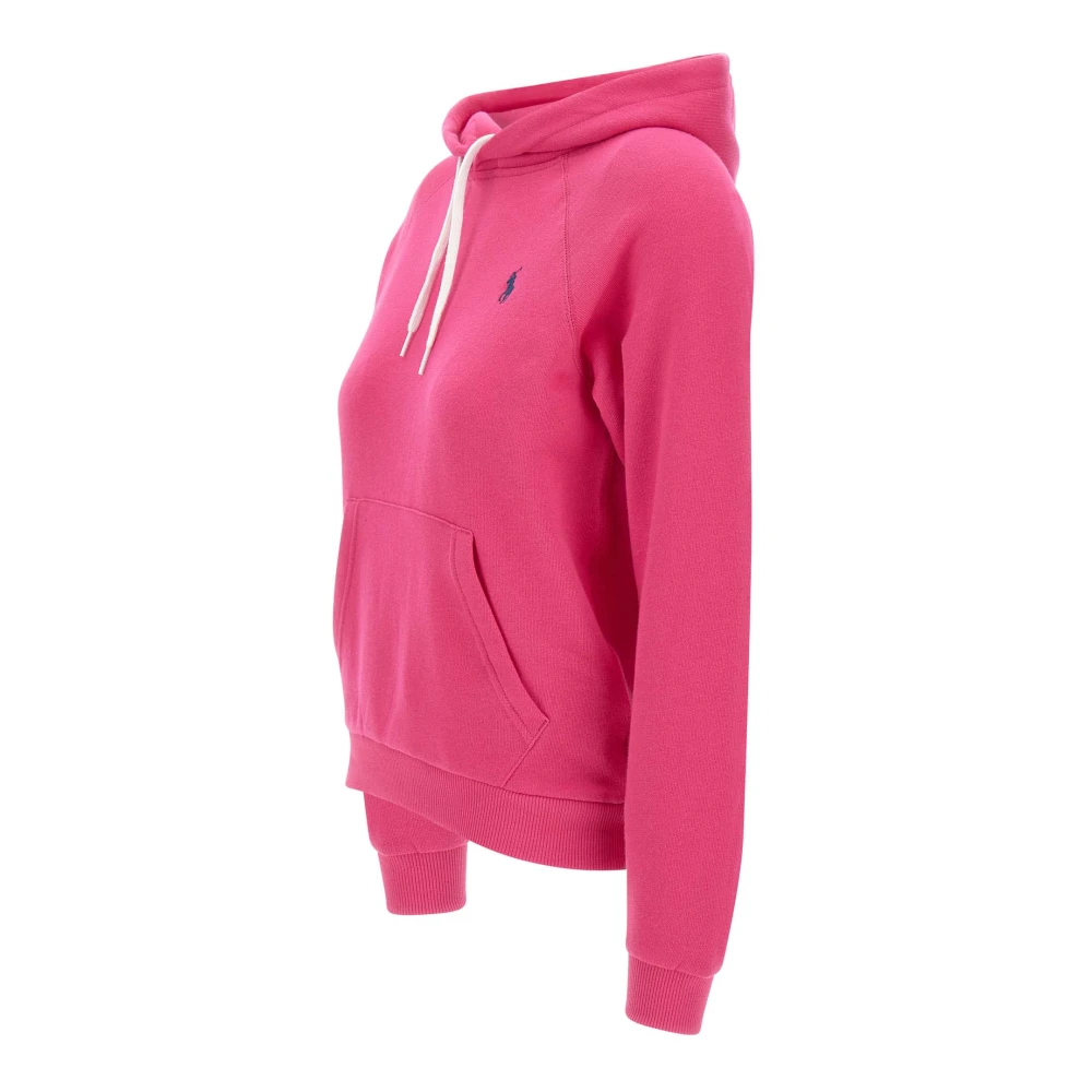 Polo Ralph Lauren Cyclamen Sweatshirt met Capuchon en Logo Pink Dames