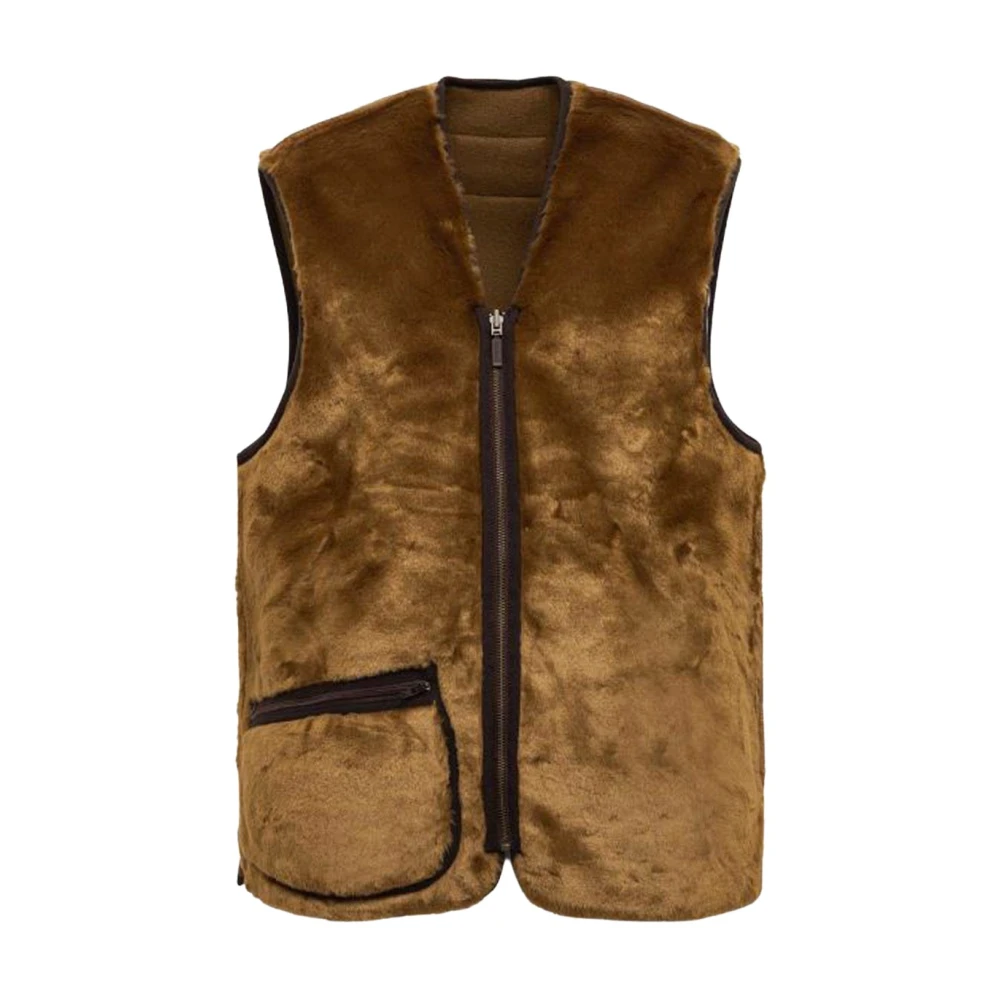 Barbour Gezellige Pile Vest Brown Heren