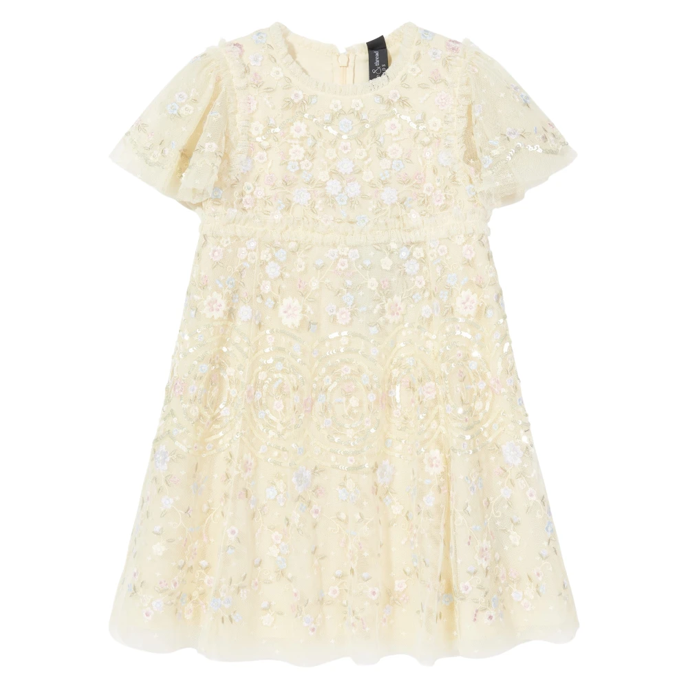 Needle & Thread Yellow Sweet Petal Dress - Female - Kids Occasion Wear - 6 Y - Kids