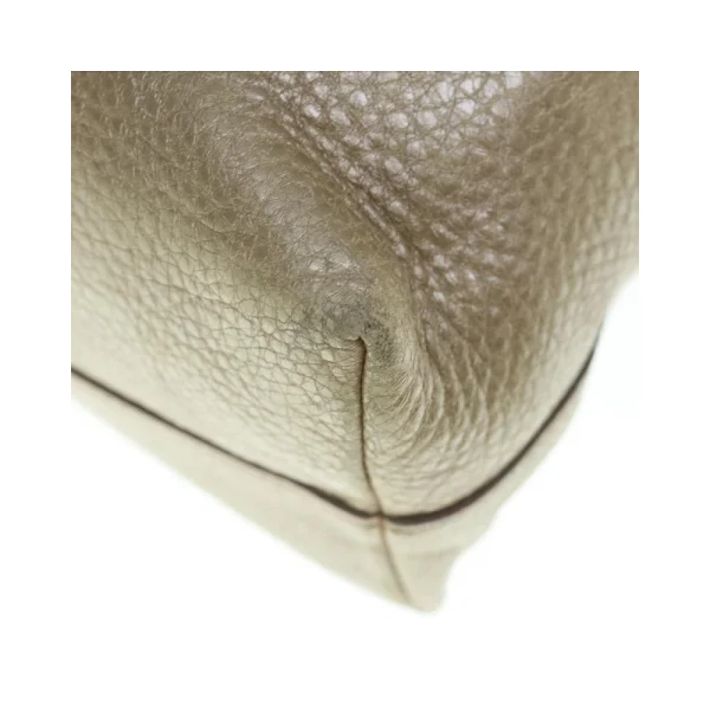 Prada Vintage Pre-owned Leather handbags Yellow Dames