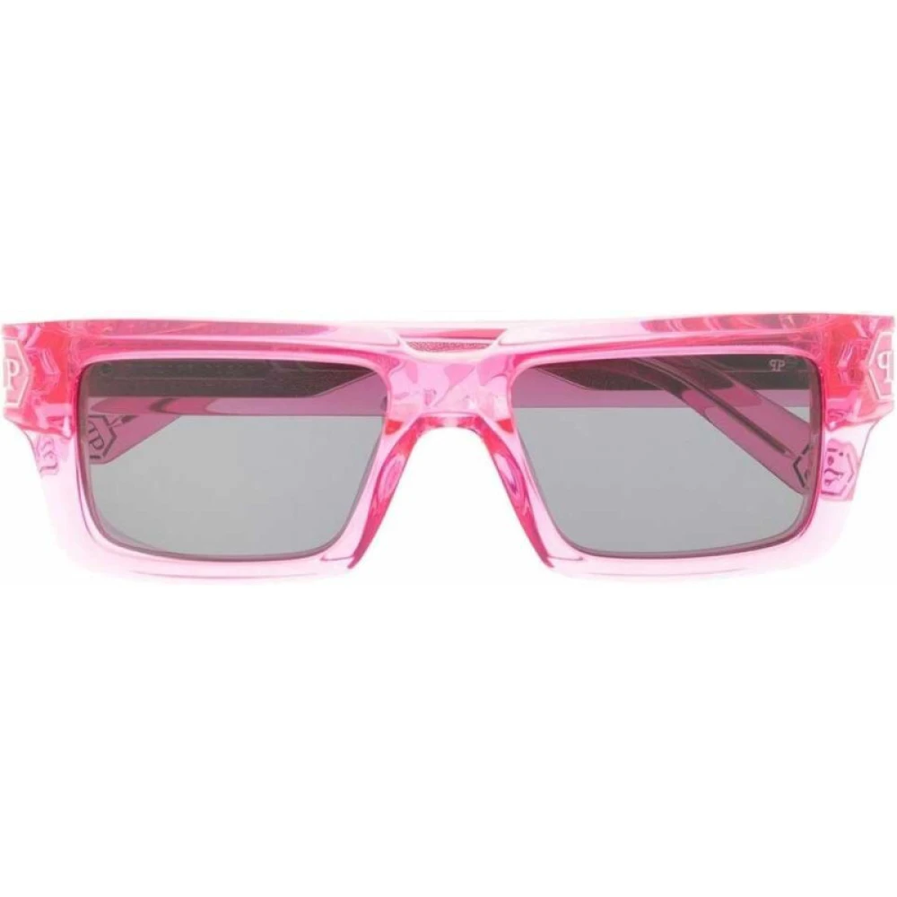 Philipp Plein Pink Sunglasses, Female, 53 Mm, Spp044 03Gb Sunglasses
