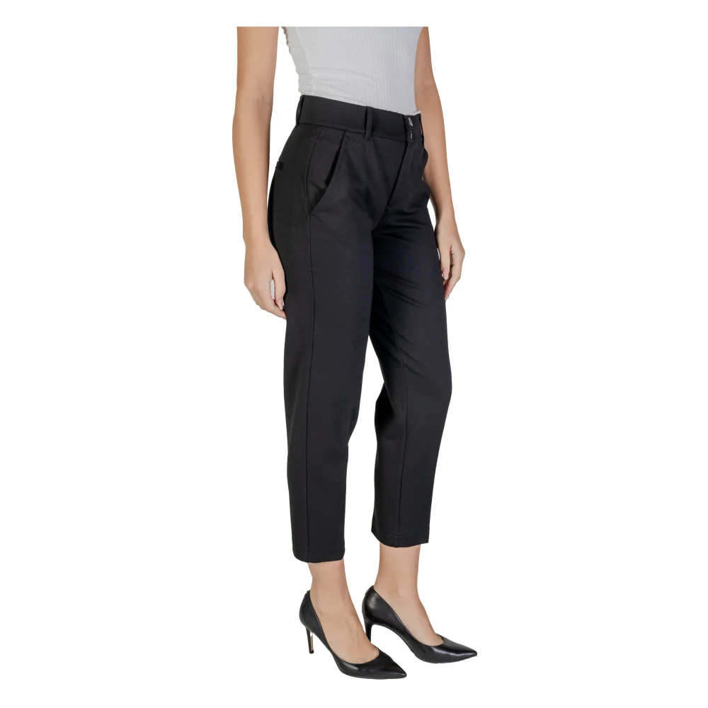 Street One Zwarte Viscose Blend Broek Black Dames