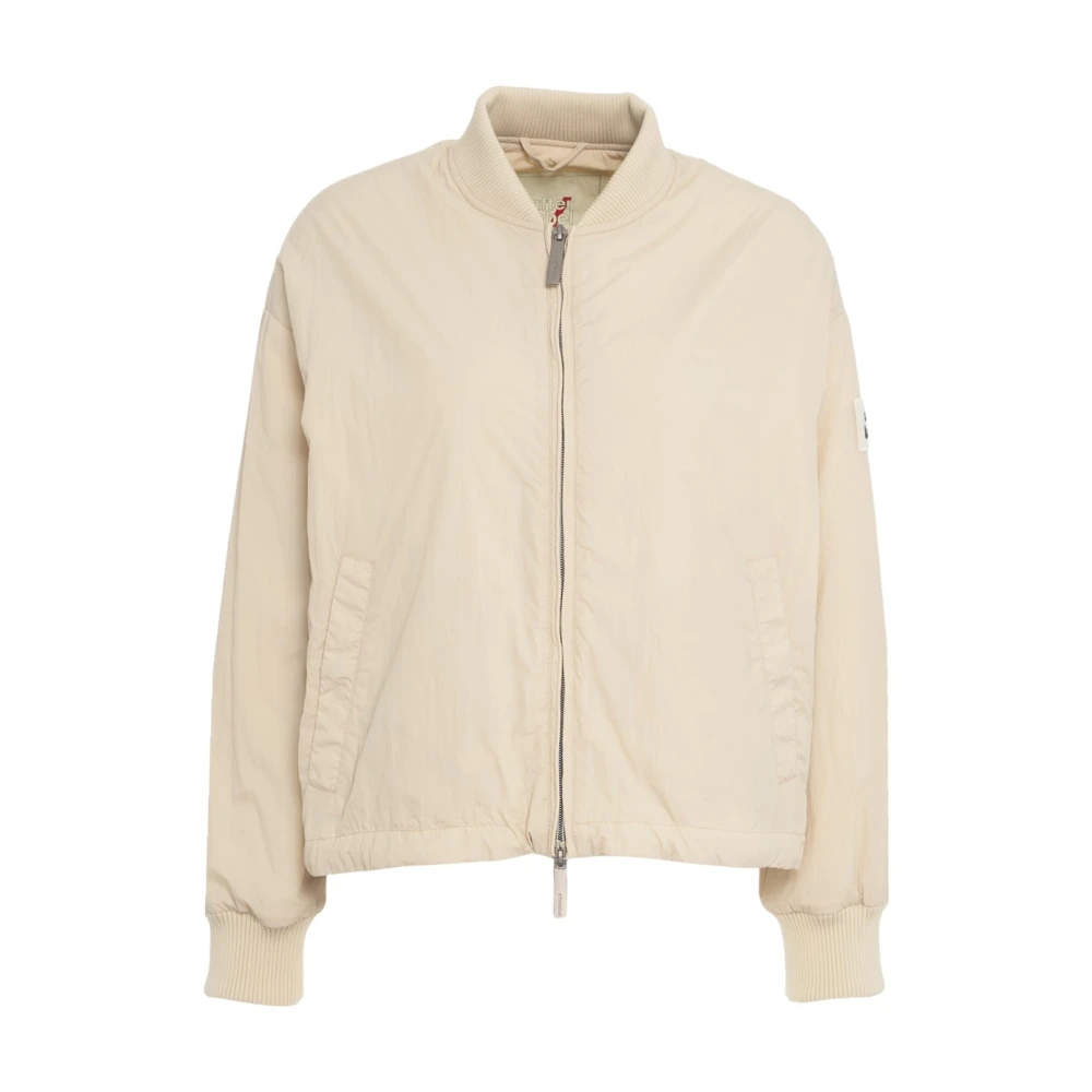 Afterlabel Beige Gewatteerde Bomberjack Beige Dames