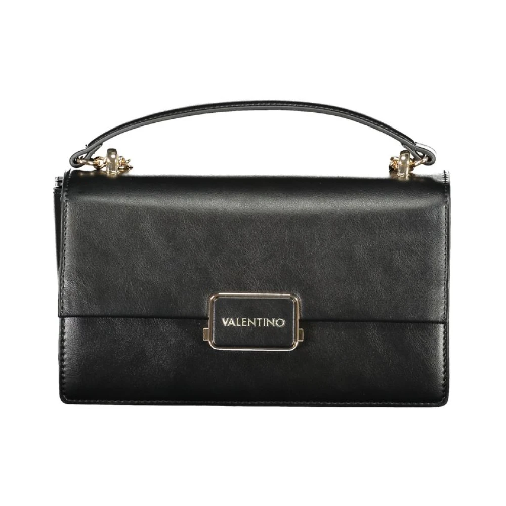 Valentino By Mario Valentino Women's Black Handbags, One Size, Chain Shoulder Bag In Polyethylene