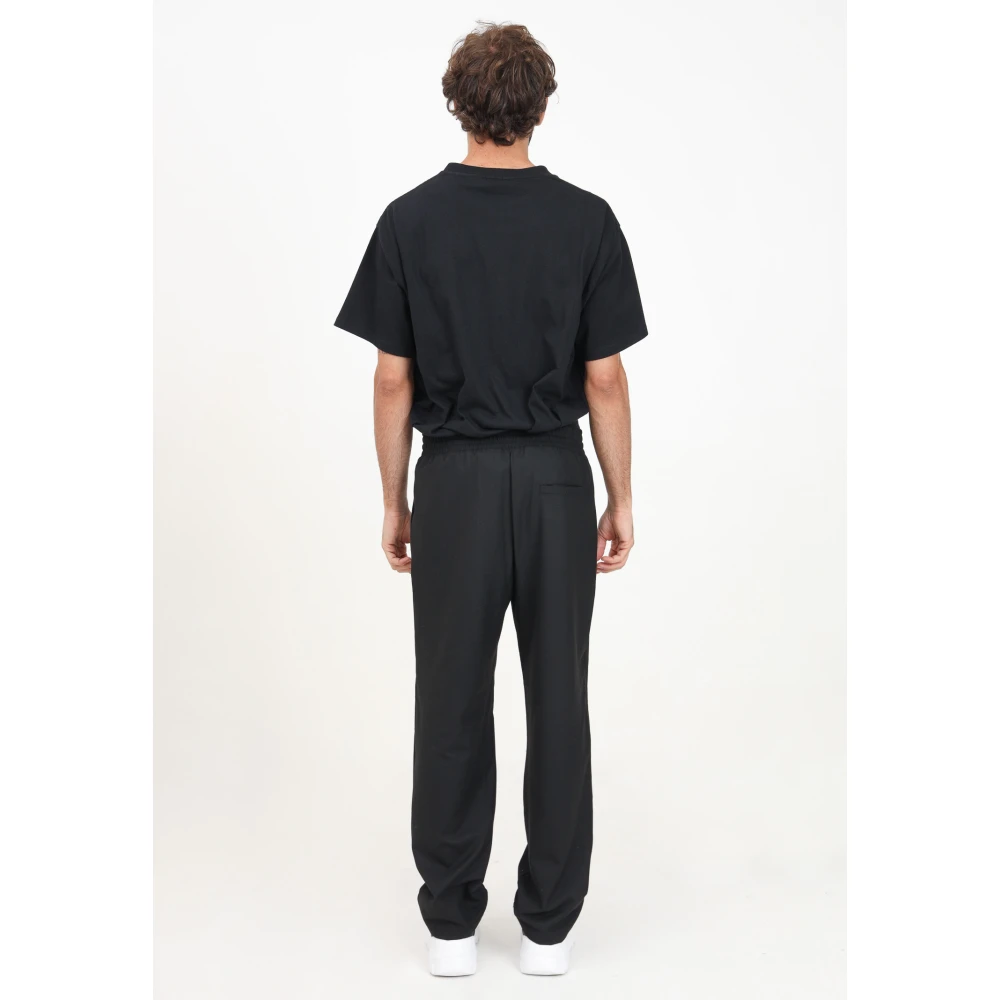 Just Cavalli Zwarte casual broek met logopatch Black Heren