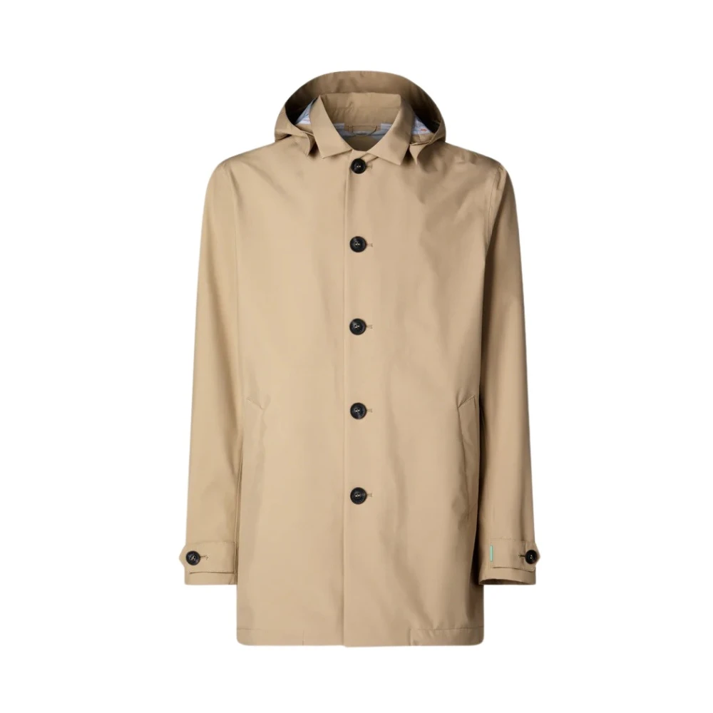 Save The Duck Men's Beige Rain Jacket