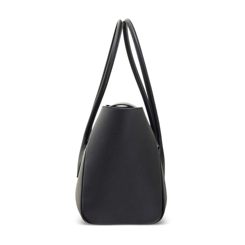 Salvatore Ferragamo Zwarte Tote Tas met Logo Plaque Black Dames