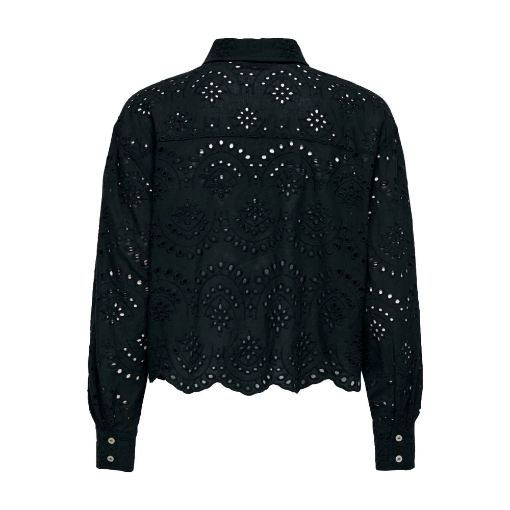 Only Lange Mouw Blouse Geweven Black Dames
