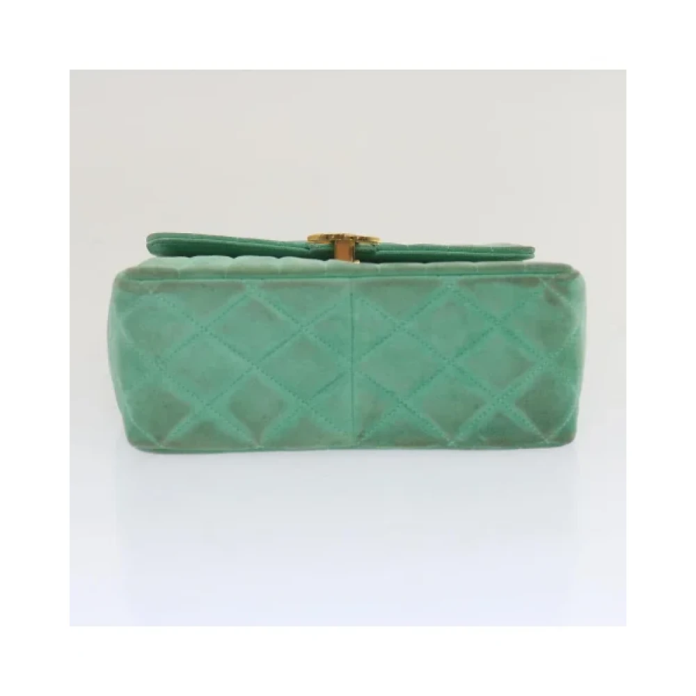 Chanel Vintage Pre-owned Suede handbags Green Dames