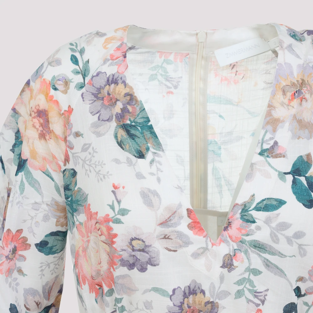 Zimmermann Bloemen Gelaagde Maxi Jurk Multicolor Dames