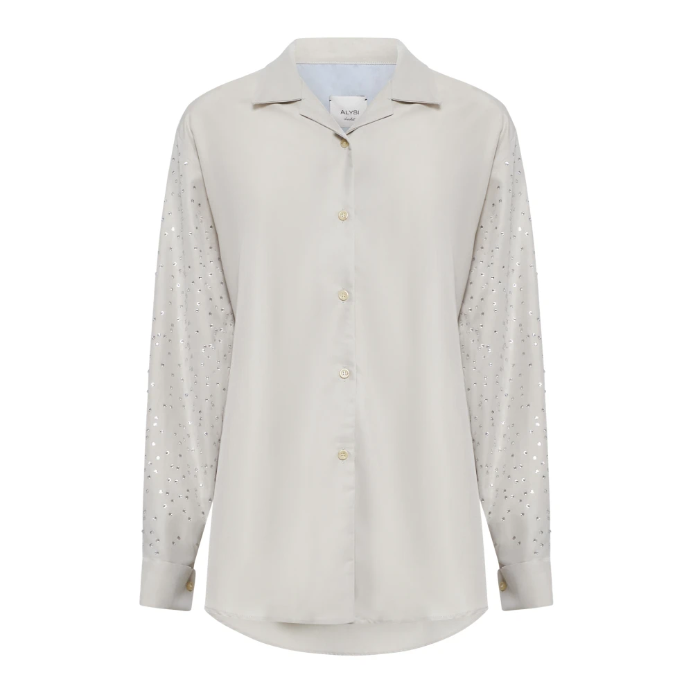 Alysi Modieuze Overhemden Beige Dames