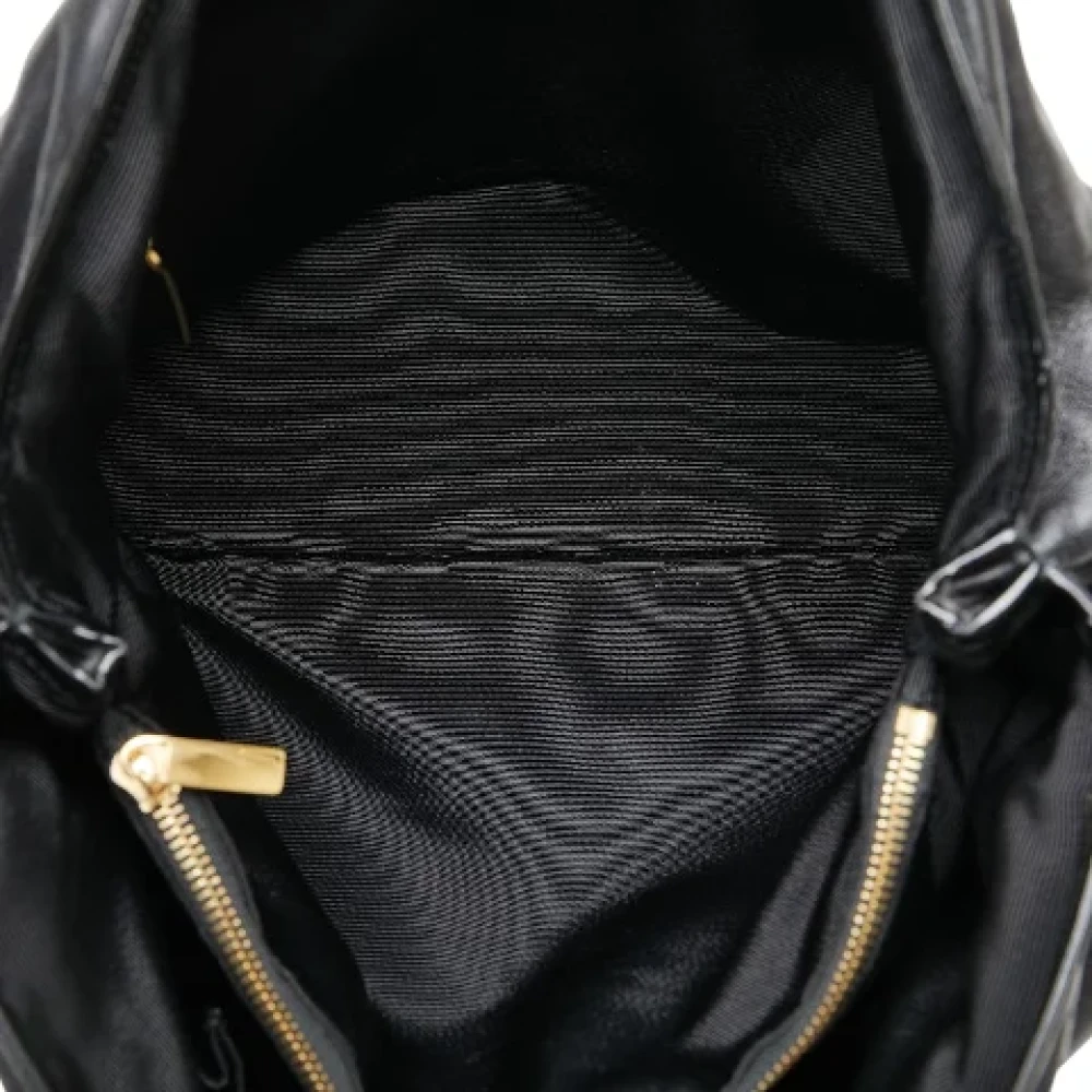 Salvatore Ferragamo Pre-owned Leather shoulder-bags Black Dames