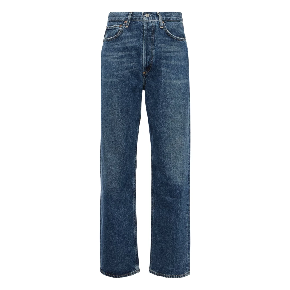 Agolde 90's Straight Leg Jeans Essence Blue Dames