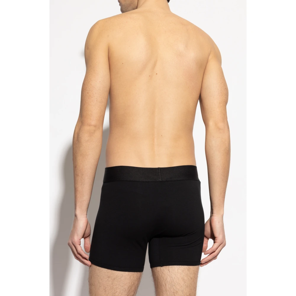 Palm Angels Twee-pack boxershorts met logo Black Heren