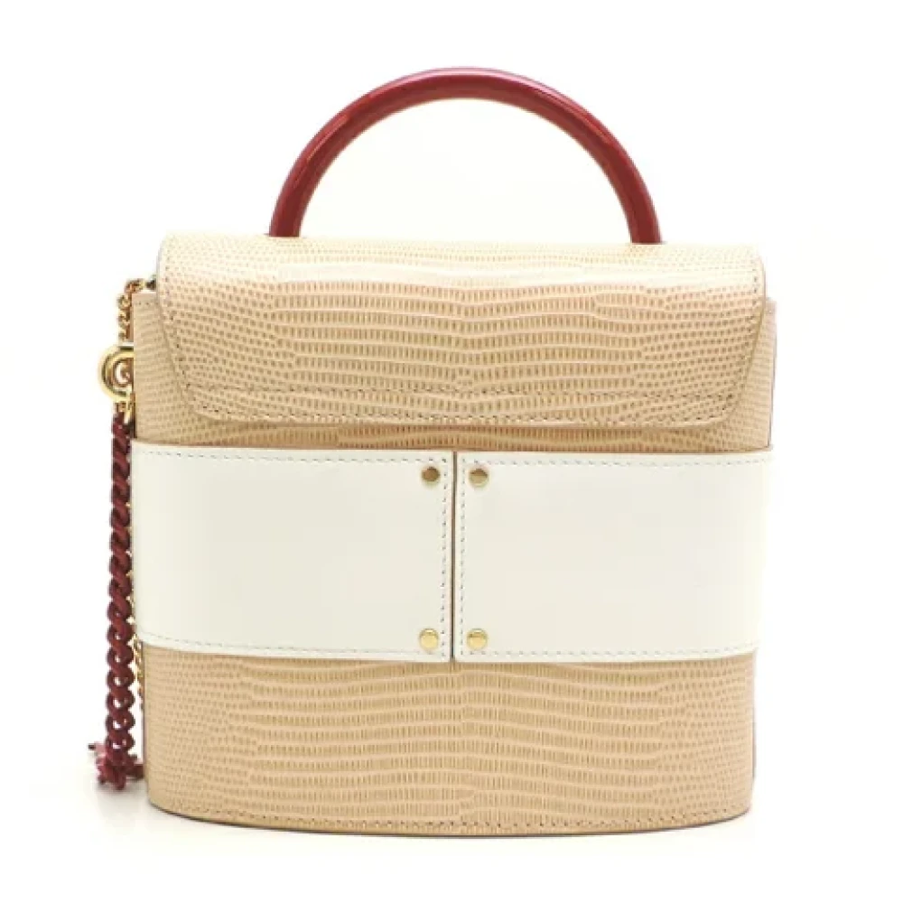 Chloé Pre-owned Leather handbags Beige Dames
